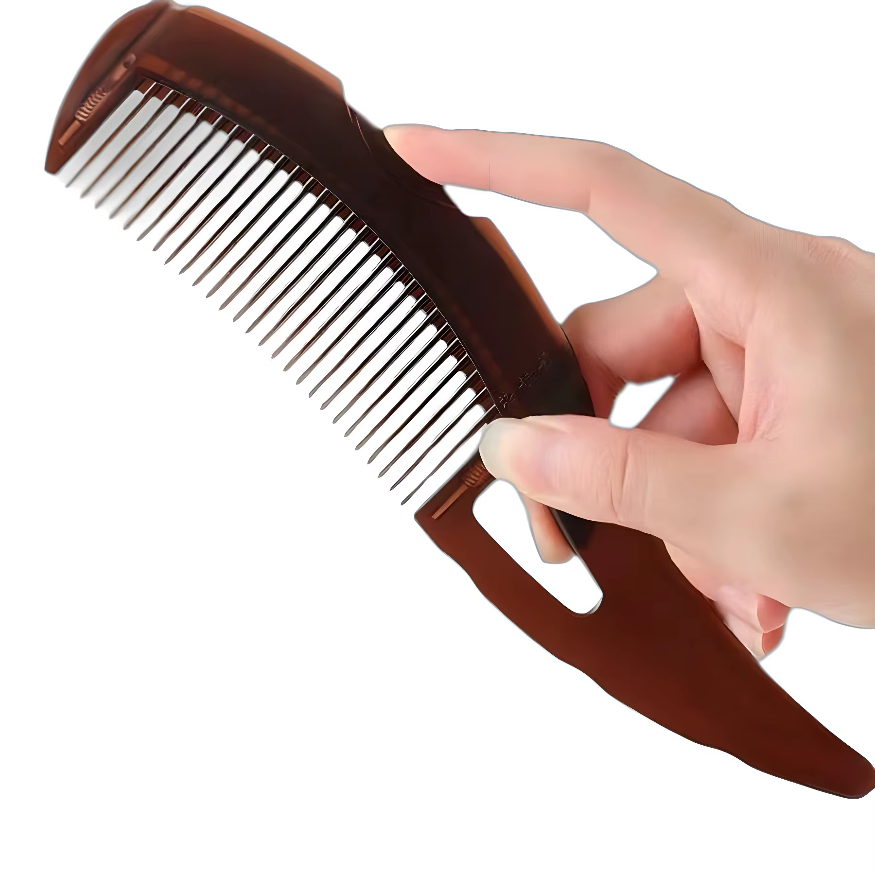 Peigne anti-pelliculaire à dents creuses, brosse à cheveux pour massage du cuir chevelu, élimination