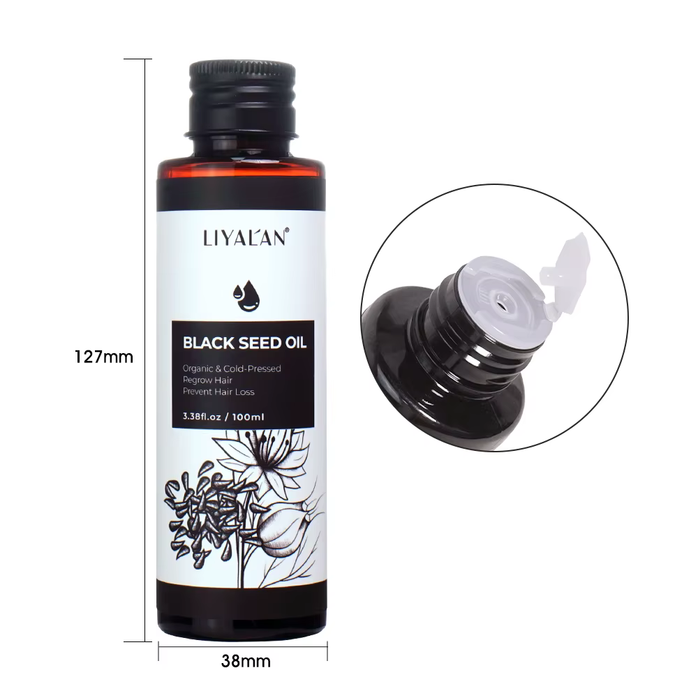 Huile de cumin noir 100 ml pour les soins capillaires, renforce et conditionne le cuir chevelu, pres