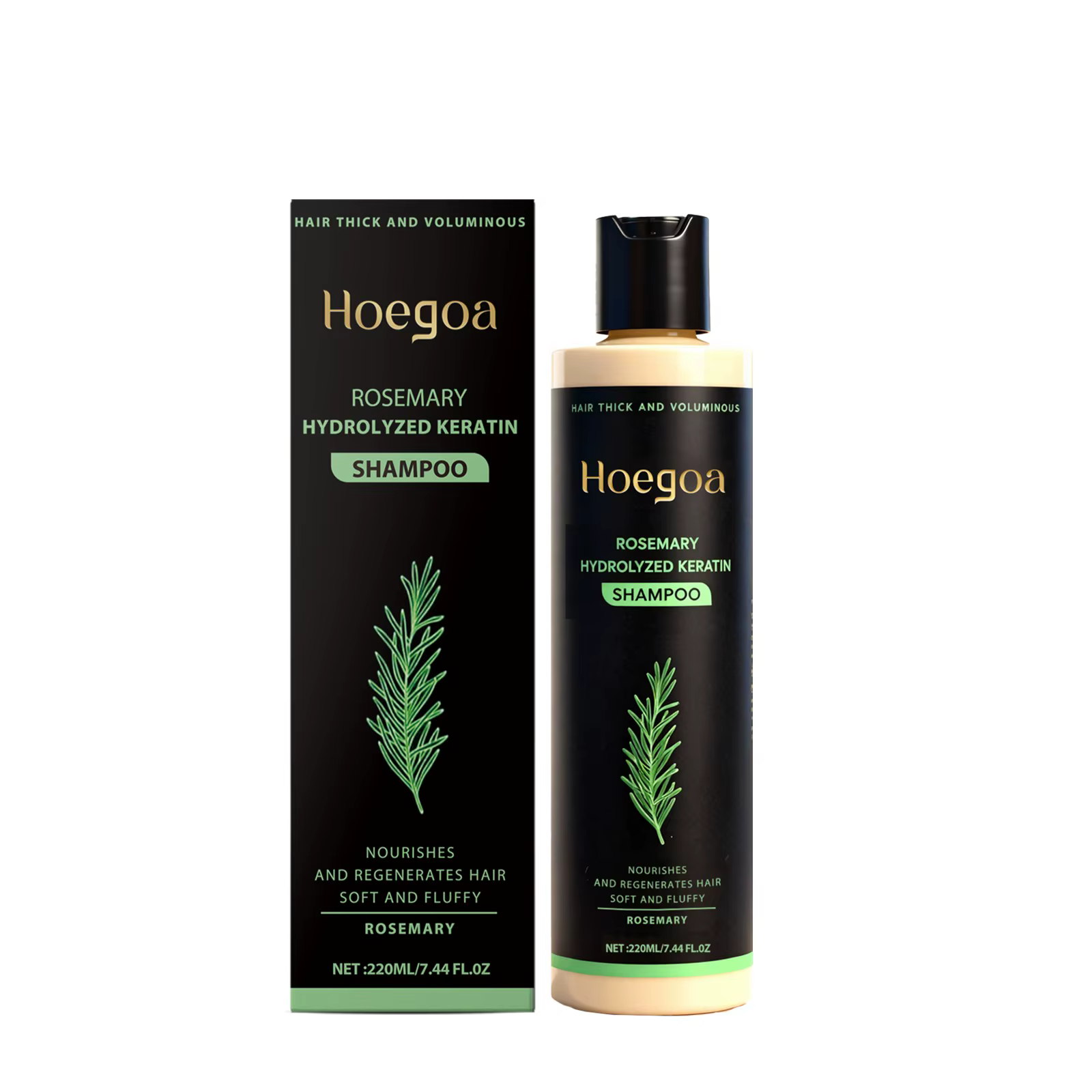 Shampooing capillaire au romarin naturel, volumisant, épaississant, fortifiant, contrôle du sébum, n
