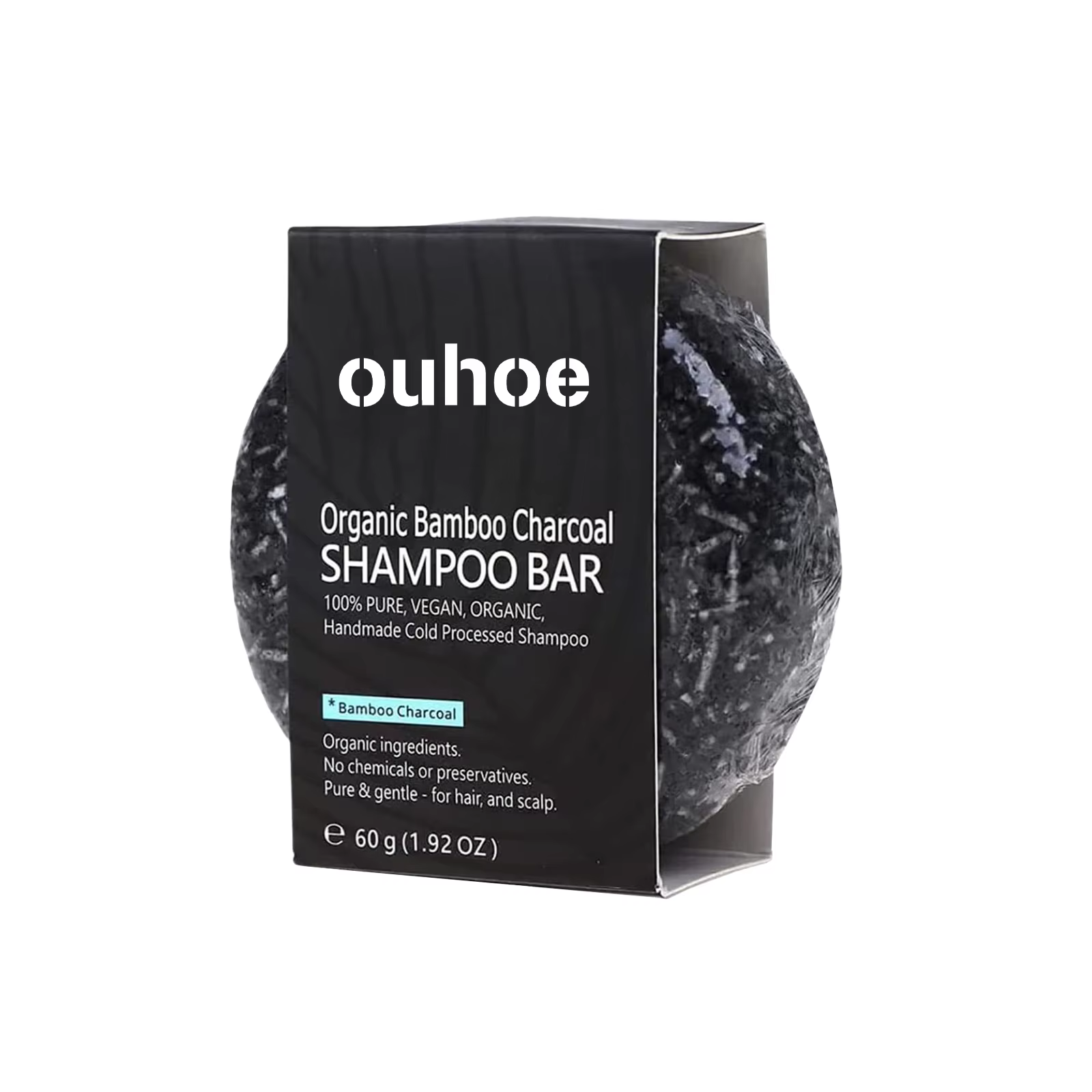 Shampooing au charbon de bambou Regina, nettoie en profondeur le cuir chevelu, crée des cheveux fonc