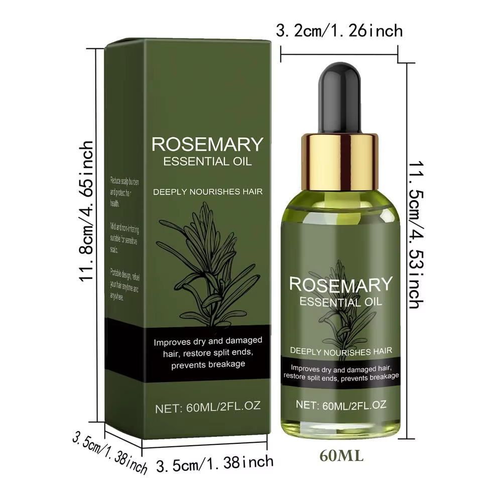 Huile essentielle de romarin pour cheveux, lissante, renforce, nourrissante, éclaircissante, hydrata
