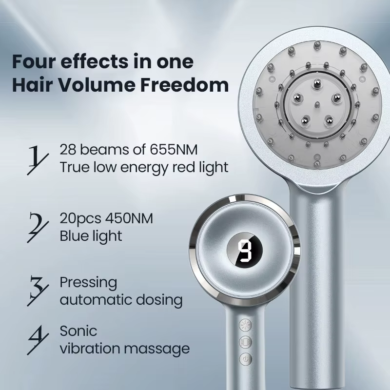 Peigne de Énergie pour la Croissance des Cheveux, Soins du Cuir oral elu, Rouge, Lumière Bleue, Lase