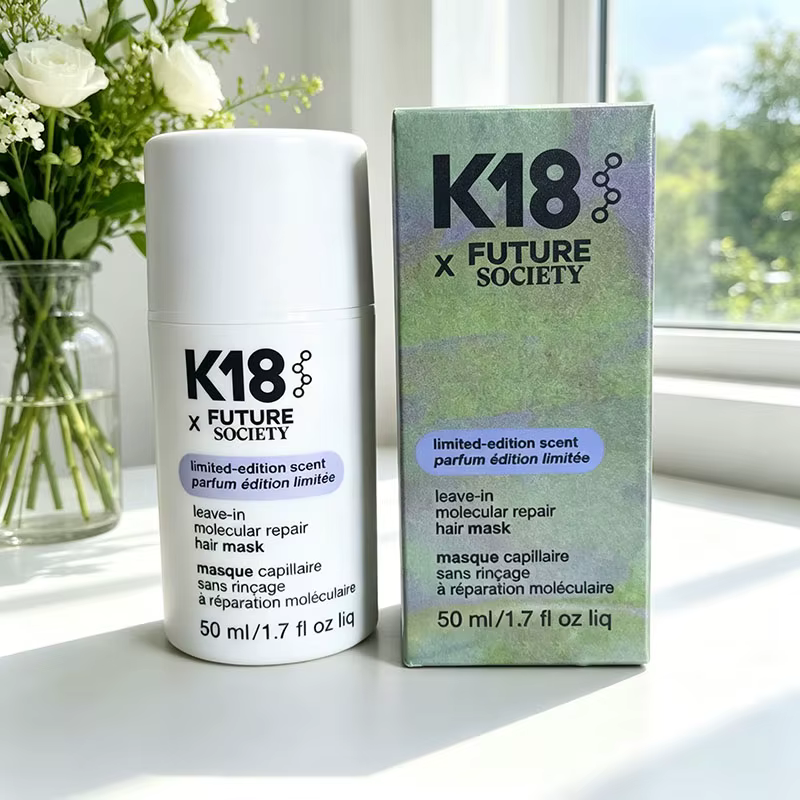 K18 50ml Masque capillaire réparateur moléculaire à la kératine sans rinçage, adoucit et restaure le