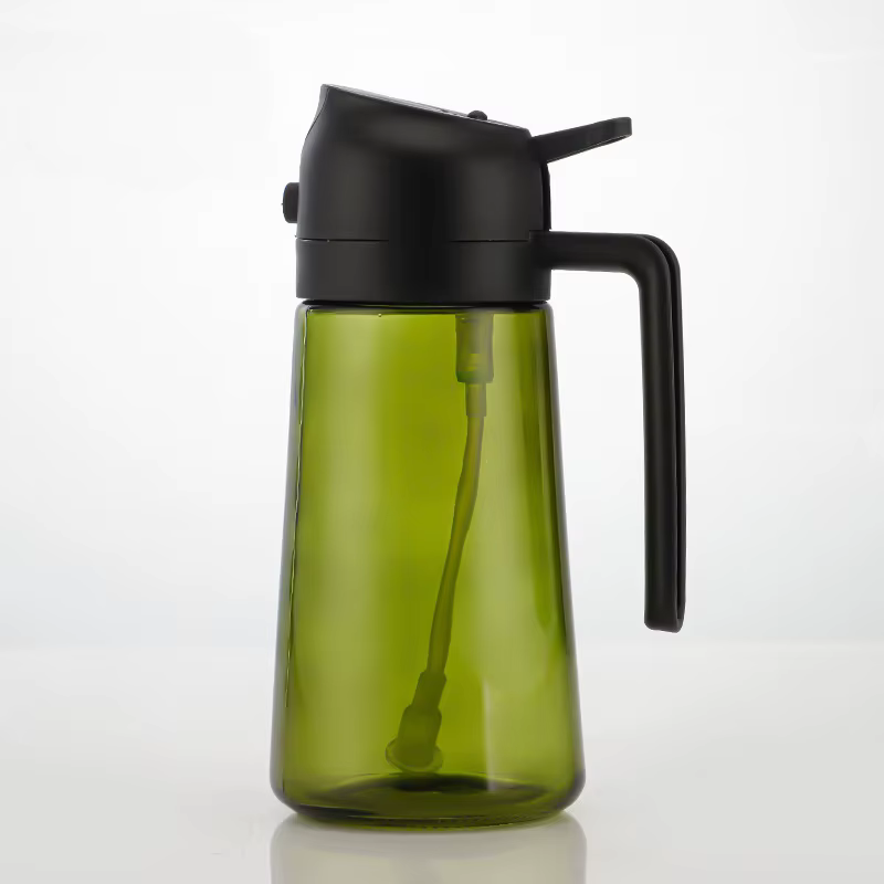 Bouteille d'injection d'huile, bouteille d'huile d'olive de cuisine de 16 onces, distributeur d'huil