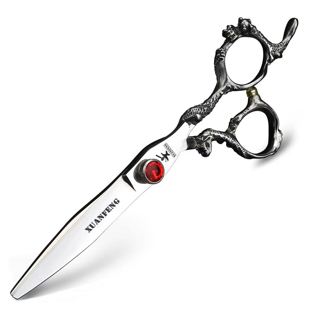 Ciseaux à cheveux à poignée de dragon, outils de coiffage de coiffeur, ciseaux de coupe, ciseaux à e