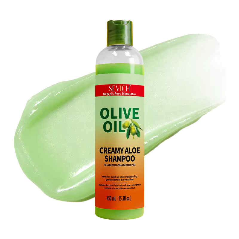 Shampoo à l'huile d'olive 450ml, nettoyage en profondeur, élimination des pellicules, contrôle du sé