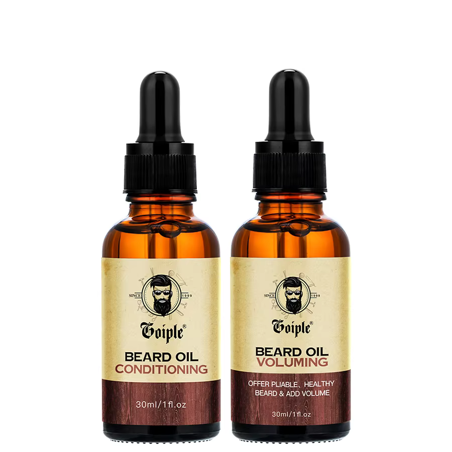 2 pièces/ensemble huile volumisante pour barbe huile revitalisante pour hommes poils du visage moust