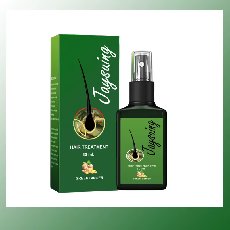 Spray Capillaire au Gingembre : Favorise la Croissance, Anti-Chute, Améliore les Cheveux Fins, Secs