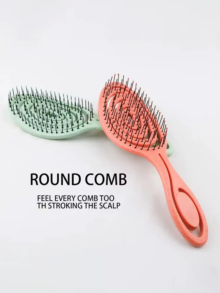 Peigne de Massage des cheveux, brosse à cheveux en Nylon, brosse à cheveux bouclée démêlante pour Sa