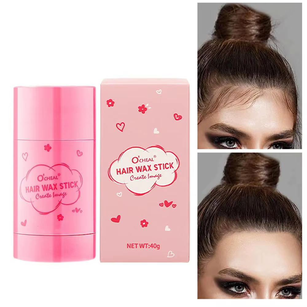 Bâton de cire pour cheveux professionnel, 40g, crème de finition pour cheveux brisés, réparation cas