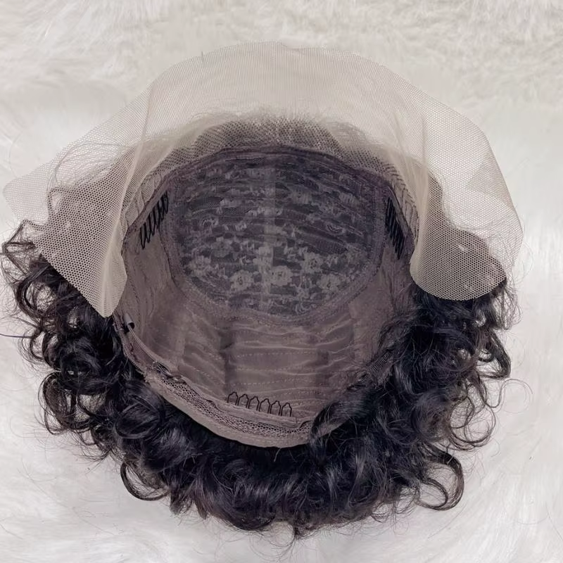Perruque coupe lutin cheveux humains 13x1 dentelle frontale perruques cheveux humains court Bob perr
