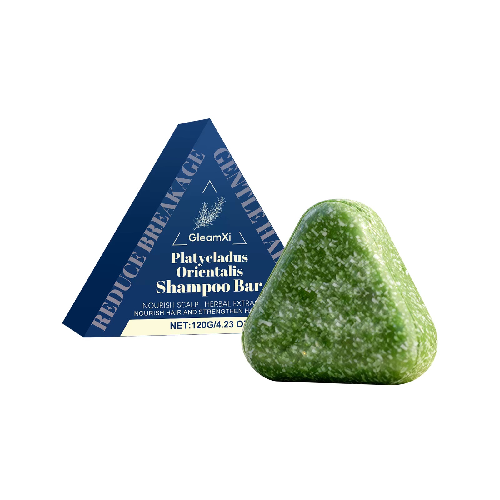 Savon Shampooing Naturel aux Herbes - Nourrissant, Épaississant, Réduit la Casse, Contrôle du Sébum,