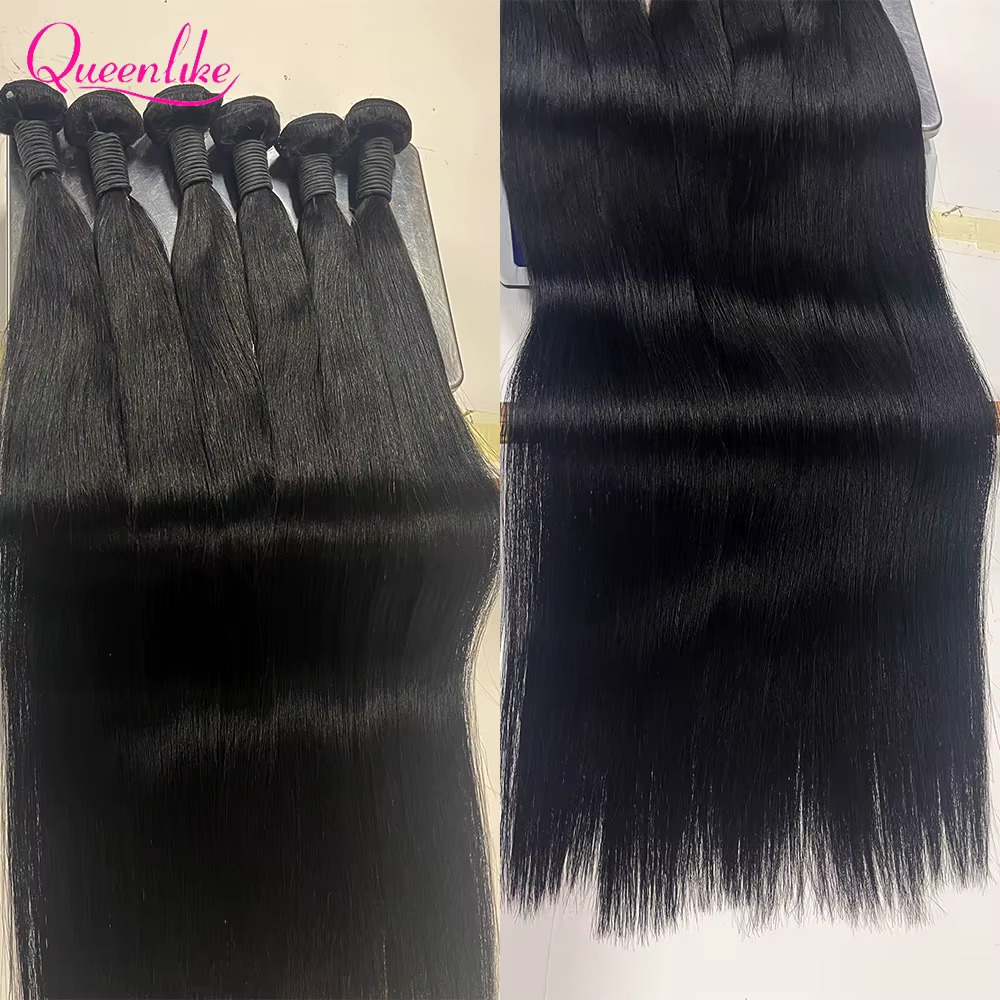 Queenlike 30 pouces paquets de cheveux humains brésilien cheveux bruts armure 1/3/4 paquets de cheve