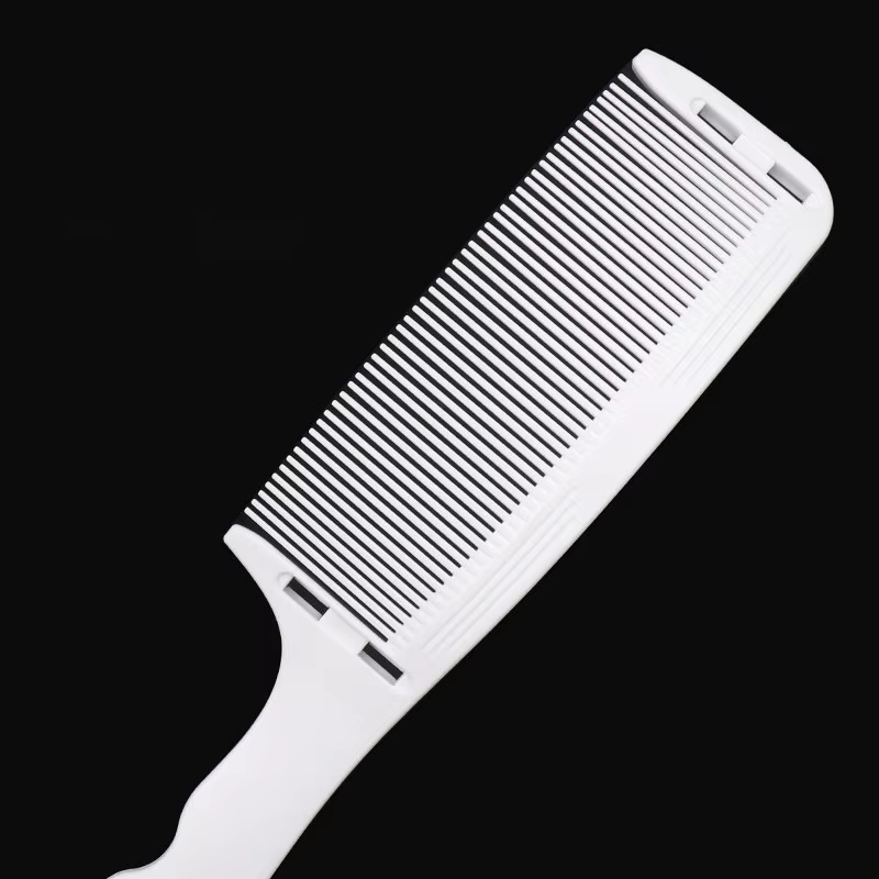 Peigne de positionnement incurvé pour barbier professionnel, 1 pièce, peigne à dessus plat résistant