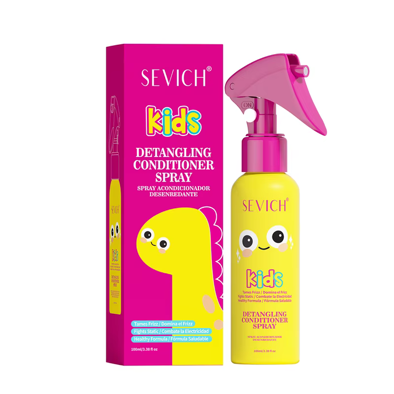 Spray démêlant pour cheveux d'enfants 100ml – Élixir revitalisant sans rinçage pour des cheveux sans