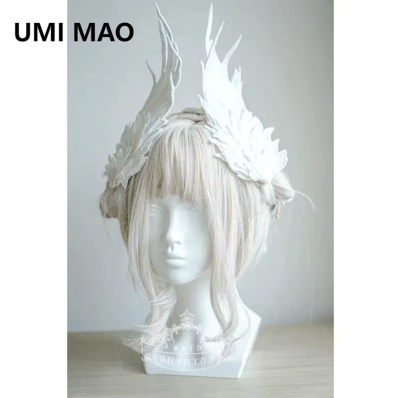 Pinces à cheveux ailes d'ange en plumes, Barrette Lolita, épingle à cheveux, Anime Cosplay, accessoi
