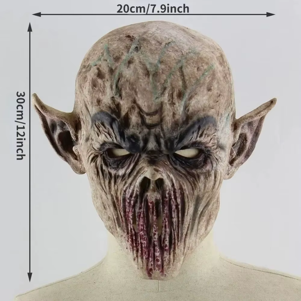 Masque de Zombie d'halloween, masque effrayant, masque de diable fantôme de terreur, accessoire de C