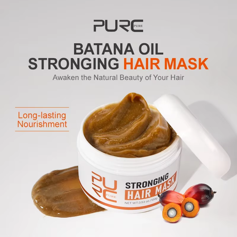 PURC – masque capillaire à l'huile de Batana, répare les racines endommagées, lissant, nourrissant, 