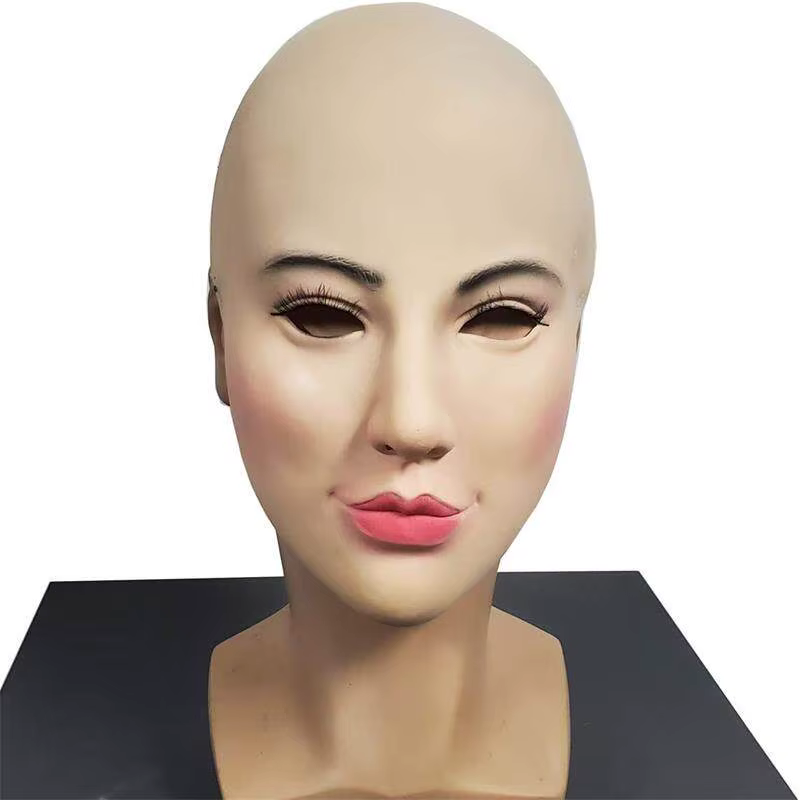 Masque facial pour femme en latex, masque réaliste pour femme, masque de cosplay féminin pour le vis