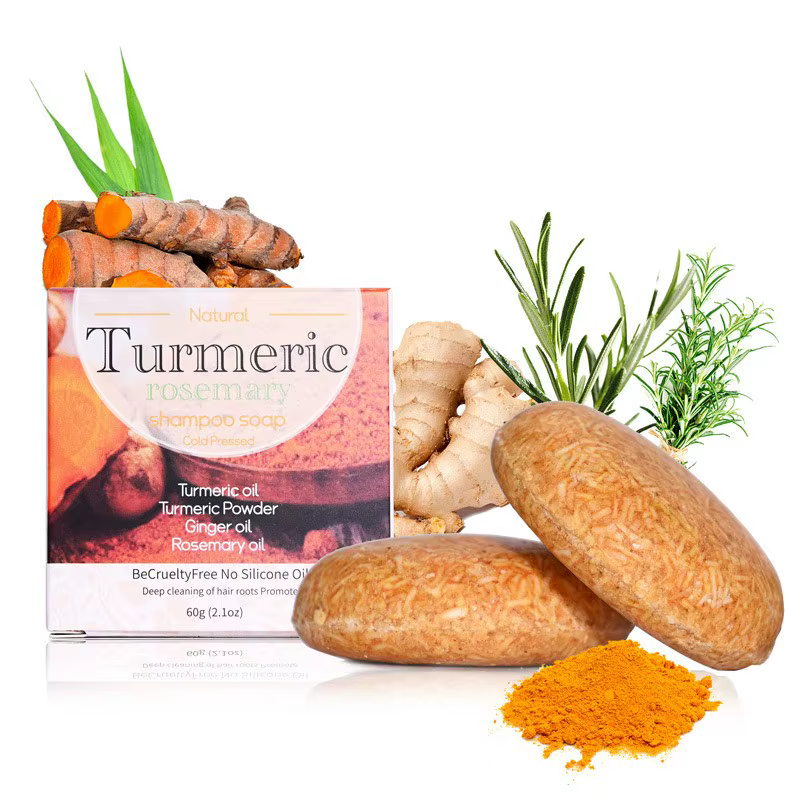 Shampoing au curcuma biologique, savon fait à la main, naturel, solide, végétalien, Bar, vente en gr