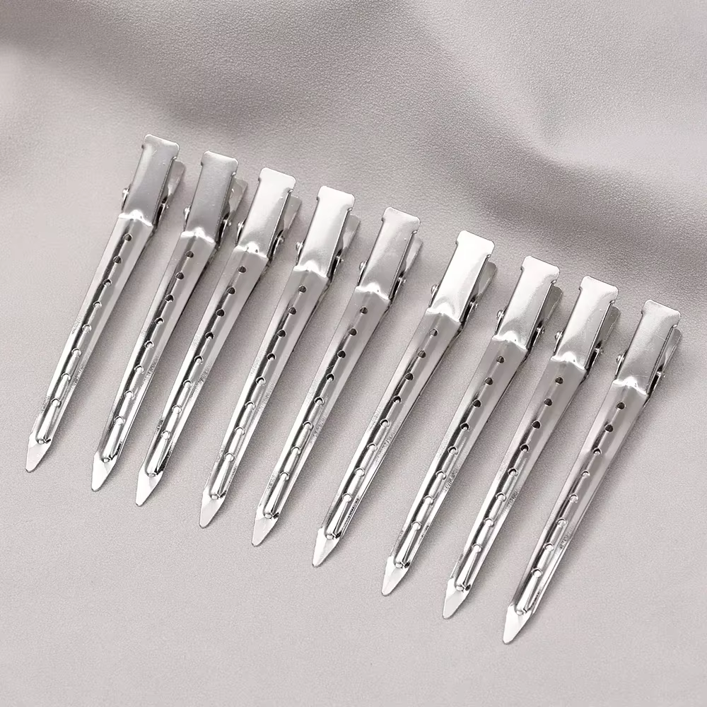 Pinces de soins capillaires pour femmes, pinces de séparation en métal et acier pour coiffure, barbi