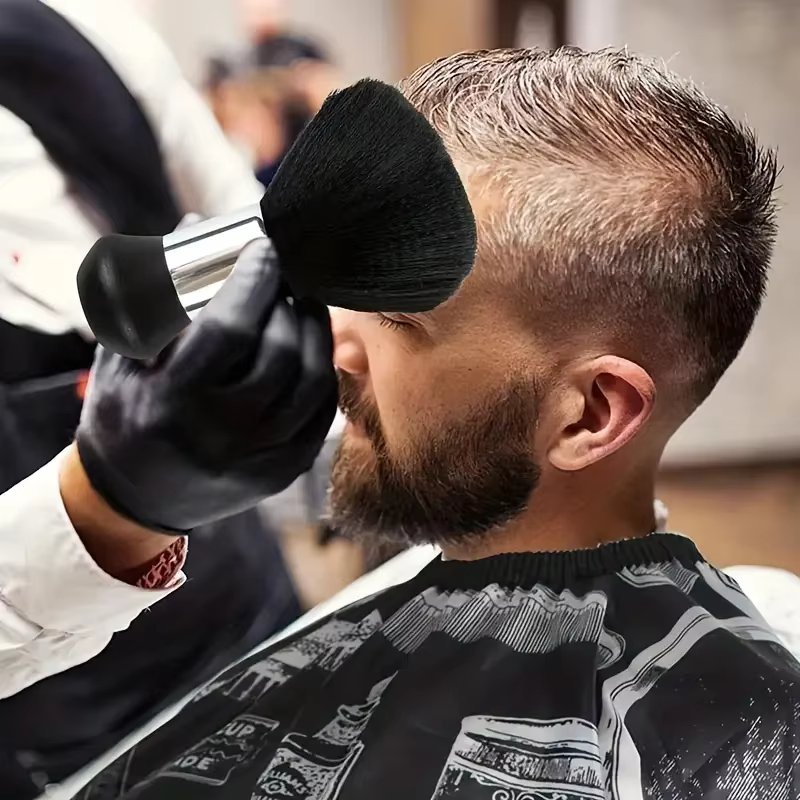 Ensemble de Cape de Salon de coiffure professionnel: Cape de coupe de cheveux + plumeau de cou, tabl