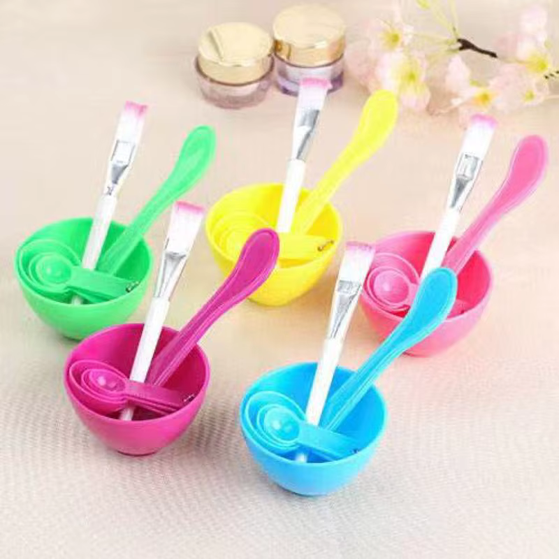 Bol de mélange pour masque facial DIY avec six pinceaux de maquillage, outils de beauté complets pou