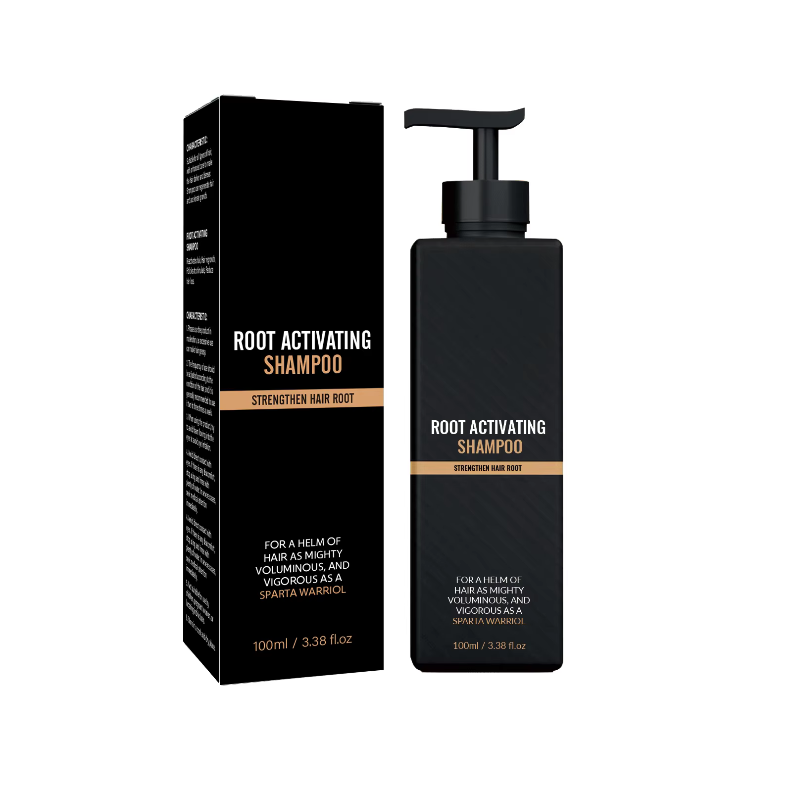 Shampoing activateur des racines 100 ml - Formule d'extrait naturel de plante pour la réduction de l