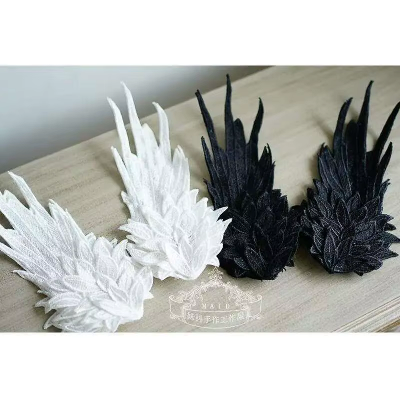 Pinces à cheveux ailes d'ange en plumes, Barrette Lolita, épingle à cheveux, Anime Cosplay, accessoi