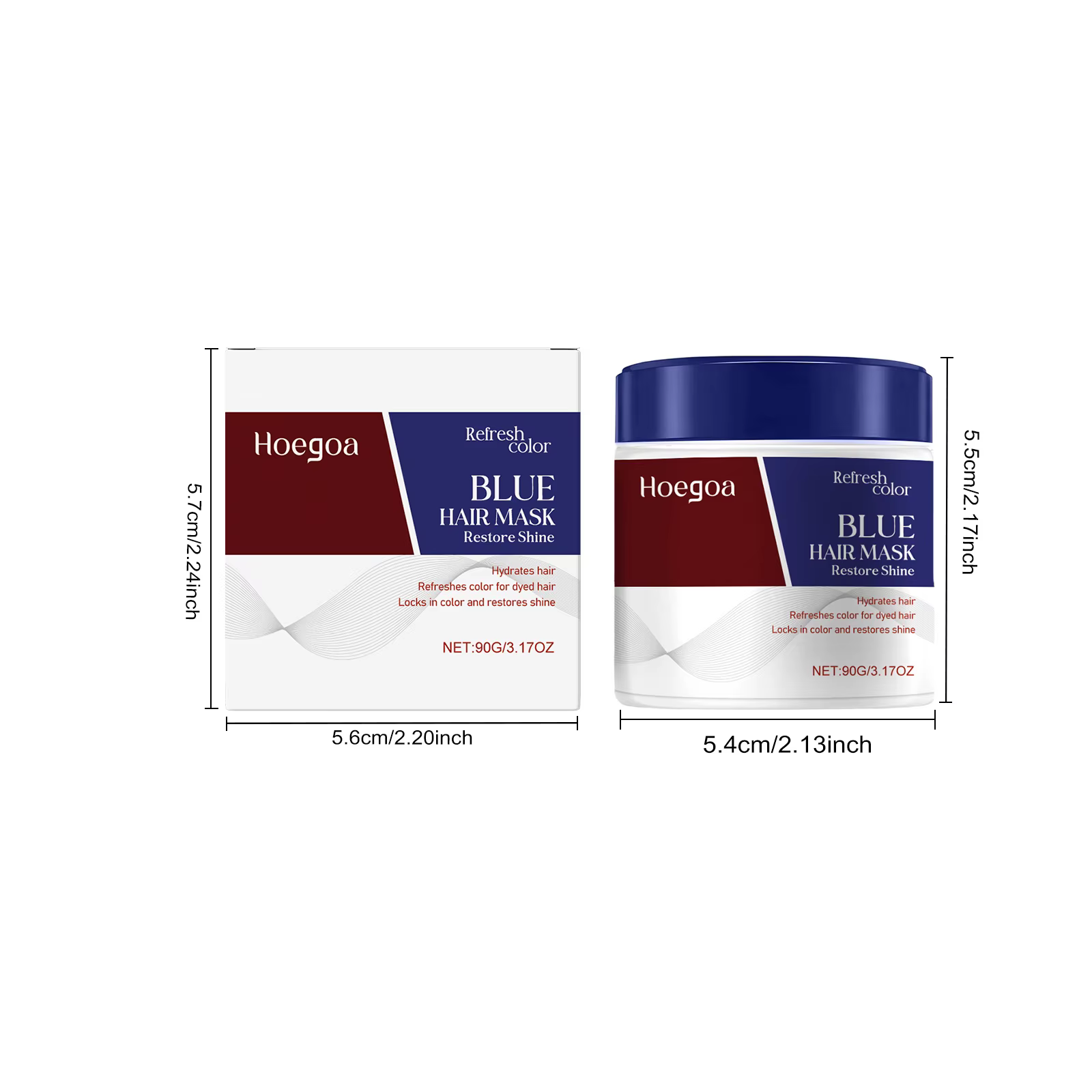 Après-shampooing stimulant la couleur rouge/bleu/marron, masque capillaire pour déposition de la cou