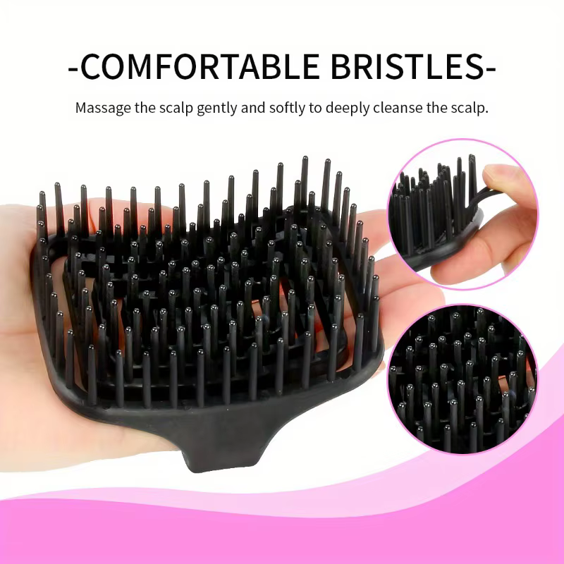 WANMEI Brosse à shampoing pour massage du cuir chevelu – Nettoyage et exfoliant en profondeur, conce