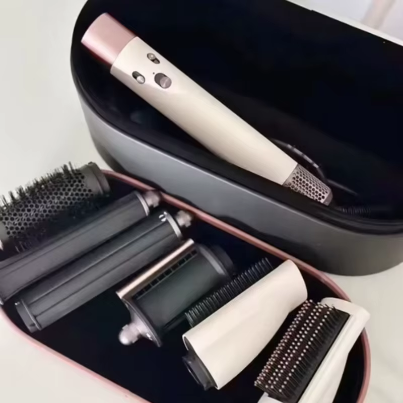 Ensemble de coiffure professionnel HSO5 complet pour cheveux longs avec boucleur et multi-styler pou