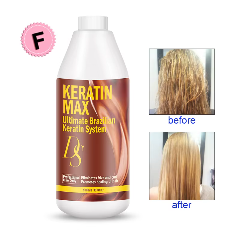 Traitement professionnel de la kératine brésilienne au formaline libre DS Max, 1000ml, redresser et