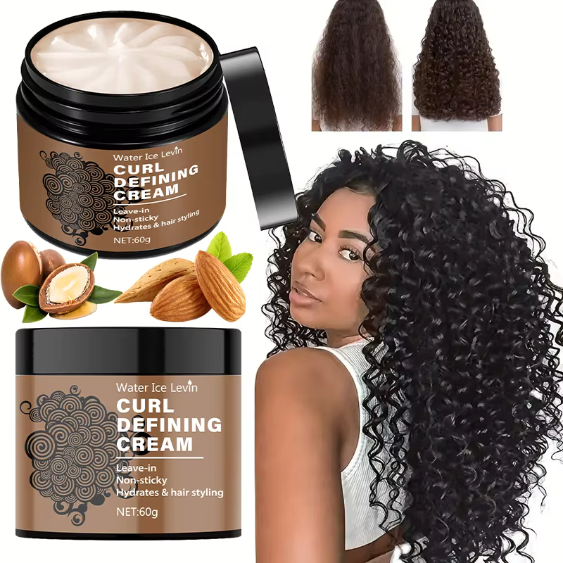 Crème définissante pour boucles, nourrissante, anti-frisottis, lisse les boucles, rehausse les boucl