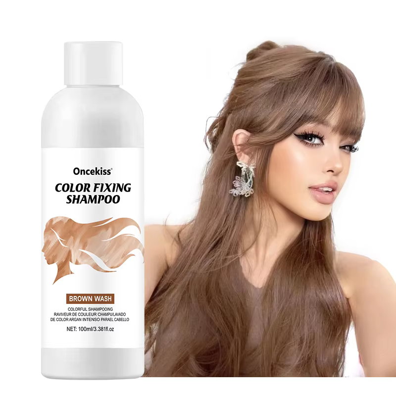 Shampoing semi-permanent pour coloration des cheveux, shampoing invisible, protège et fixé la couleu