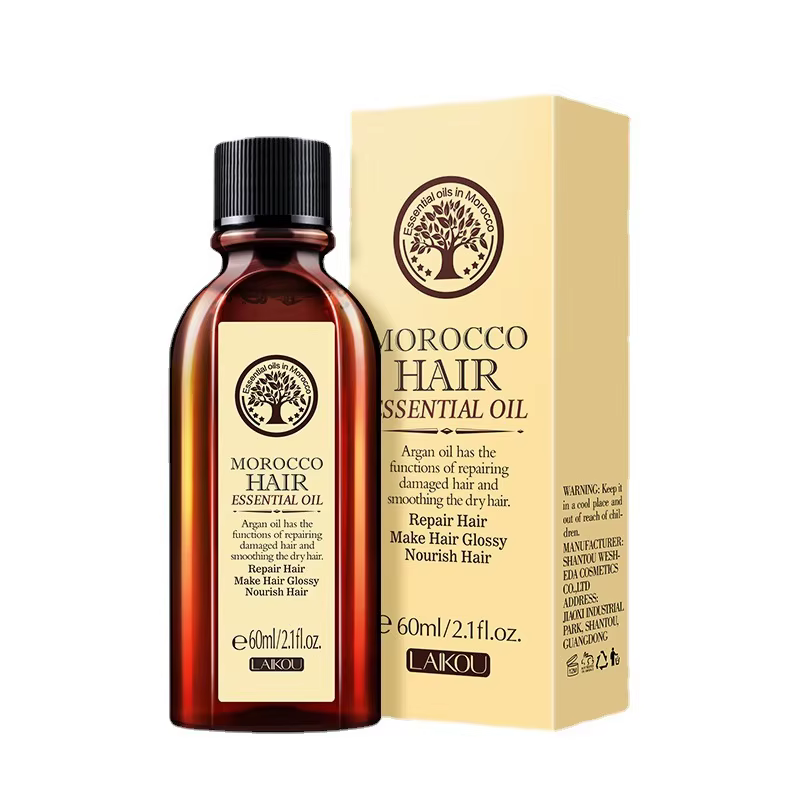 Laikou huile essentielle d'argan pour cheveux, Anti-perte de cheveux naturelle, prévient les cheveux