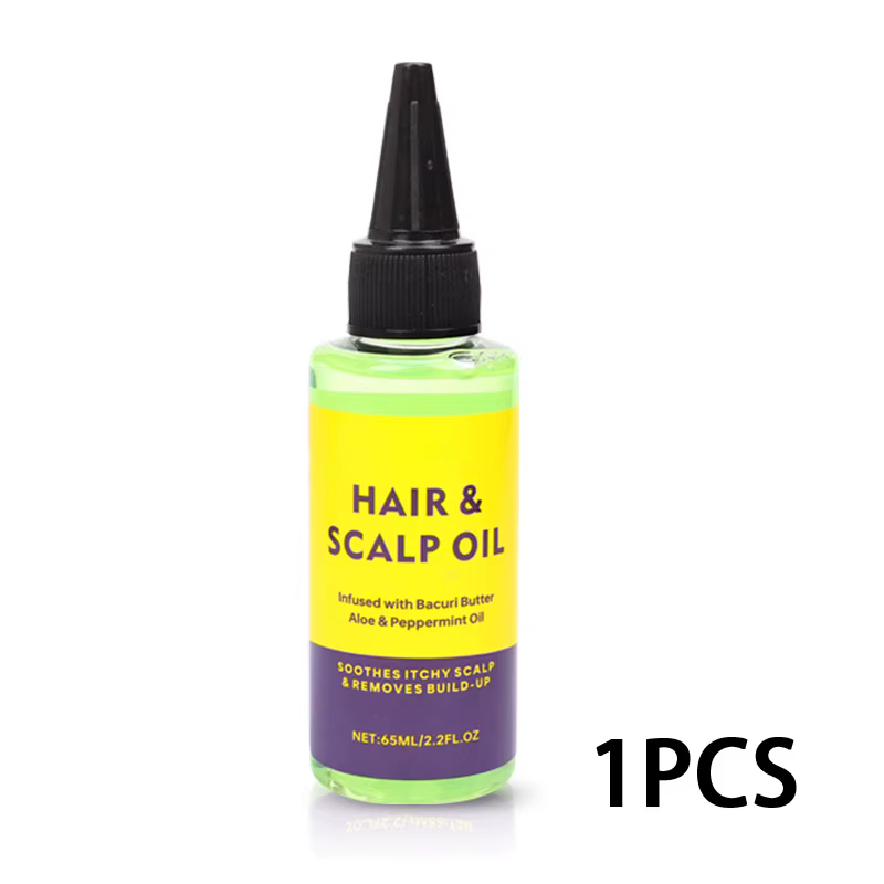 Huile pour cuir chevelu, 65Ml, Anti-séchage, apaise les démangeaisons du cuir chevelu et élimine le 