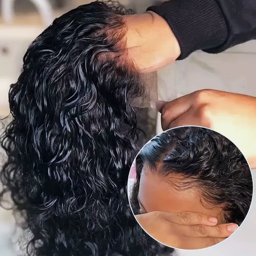 100% cheveux humains bouclés sans colle perruques 13x6 Hd dentelle avant perruque Jerry birman boucl