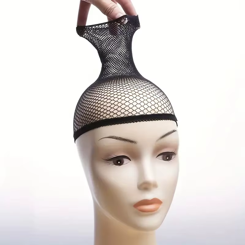 Filets à cheveux élastiques extensibles de haute qualité, bonnets de perruque en maille à extrémités