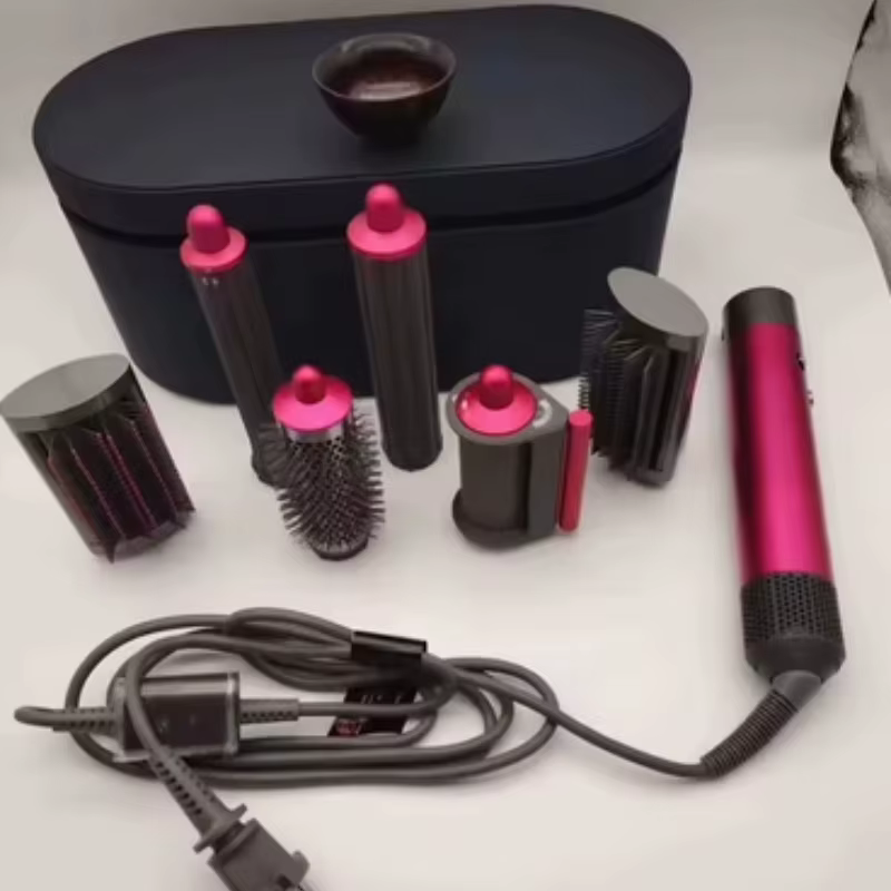 Ensemble de coiffure professionnel HSO5 complet pour cheveux longs avec boucleur et multi-styler pou