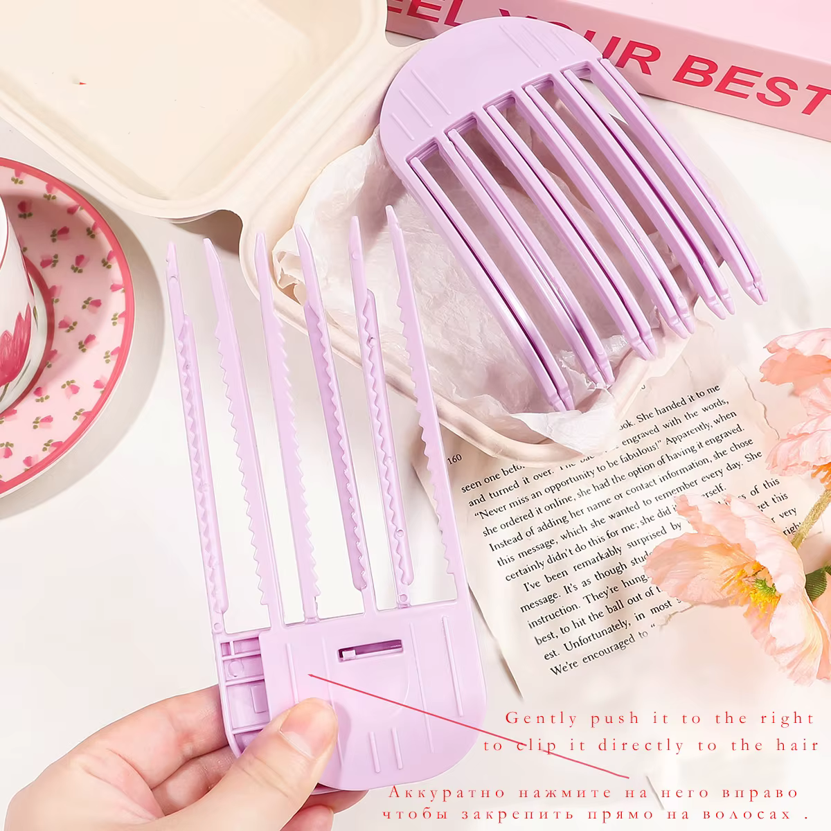 Épingle à cheveux moelleuse frangue à friser Clips racines de cheveux volumisantes pinces à cheveux