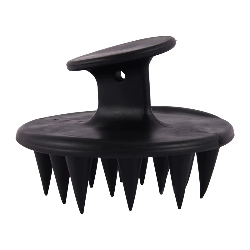 Brosse à shampoing en Silicone, masseur de cuir chevelu, pointes longues et rigides pour cheveux lon