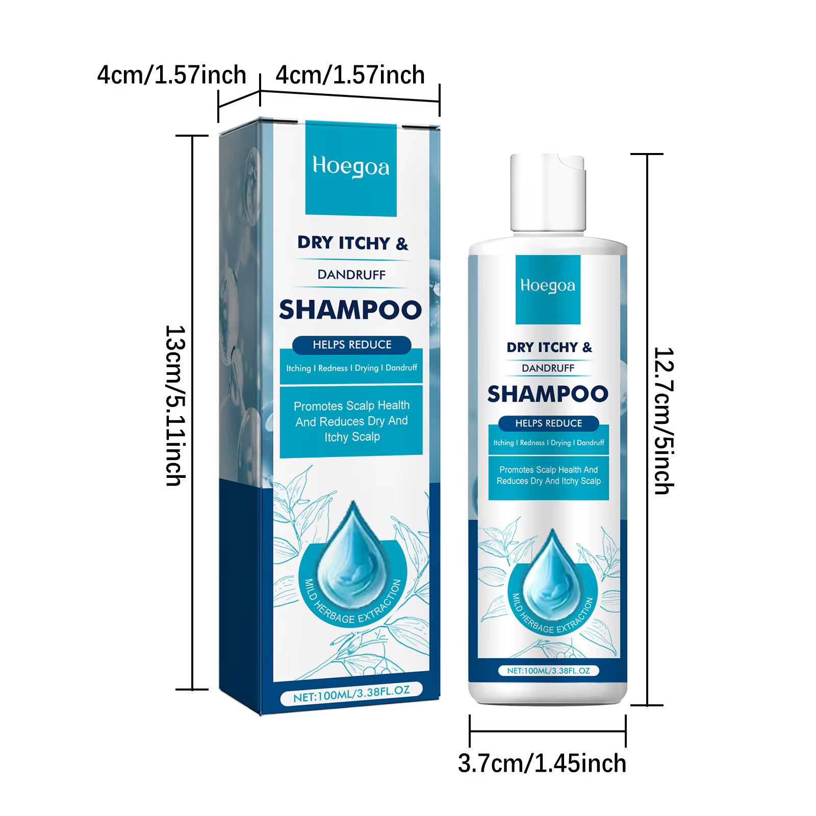 Shampoo antipelliculaire Hoegoa, nettoyage en profondeur, soulagement des démangeaisons, des rougeur