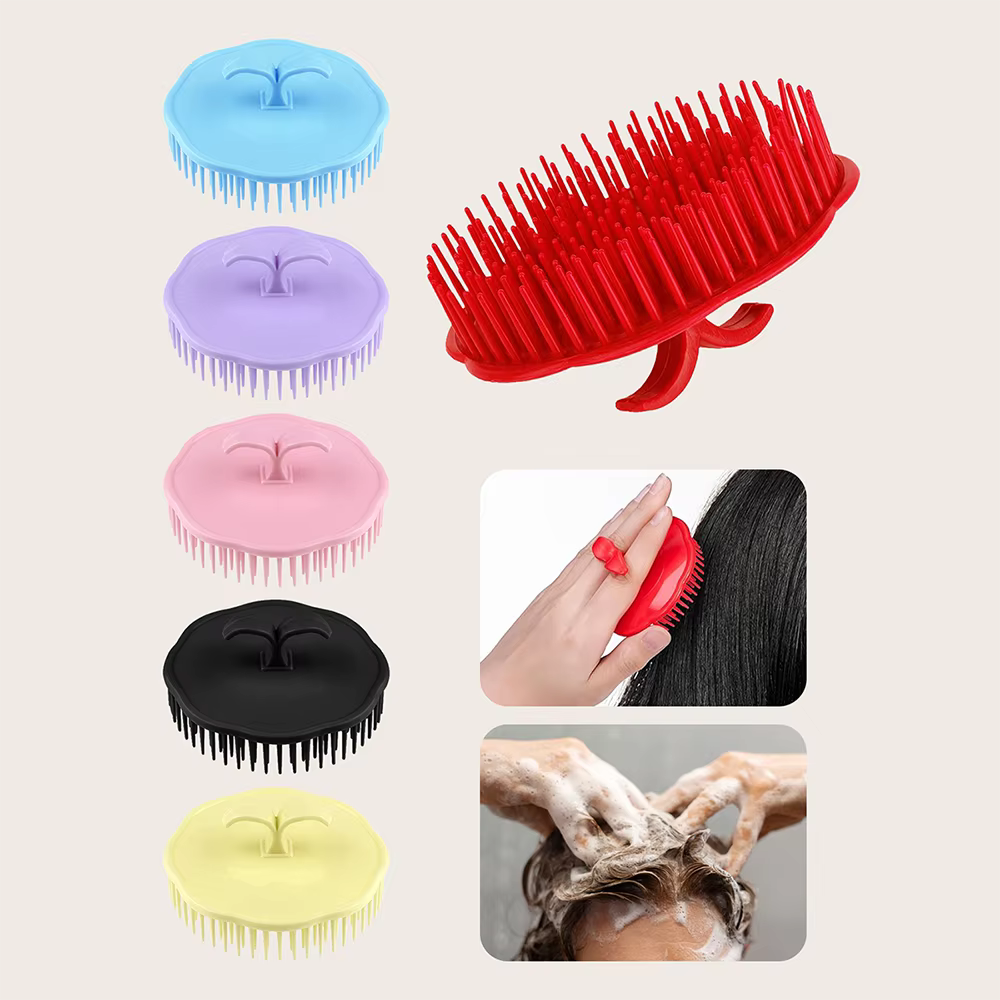 Brosse de massage du cuir chevelu pour le lavage et le soin des cheveux, soulagement des démangeaiso