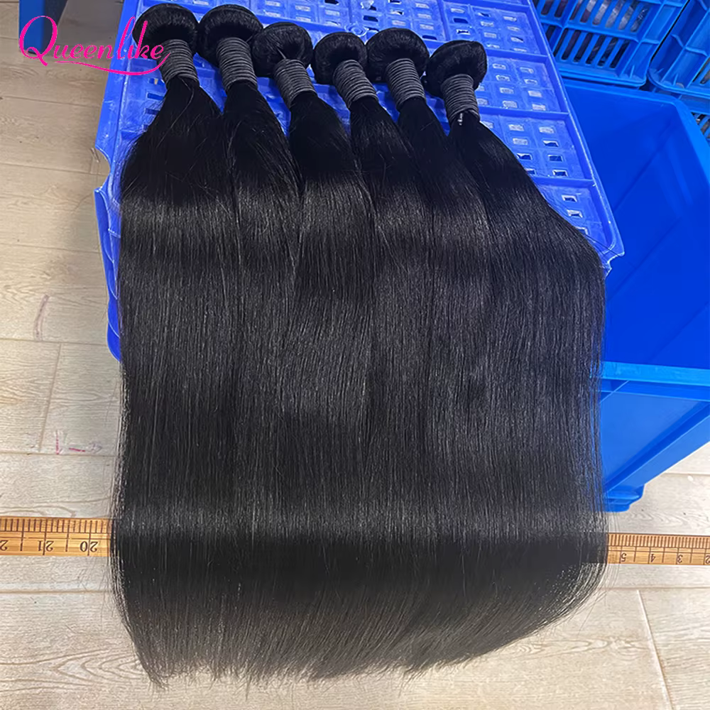 Queenlike 30 pouces paquets de cheveux humains brésilien cheveux bruts armure 1/3/4 paquets de cheve