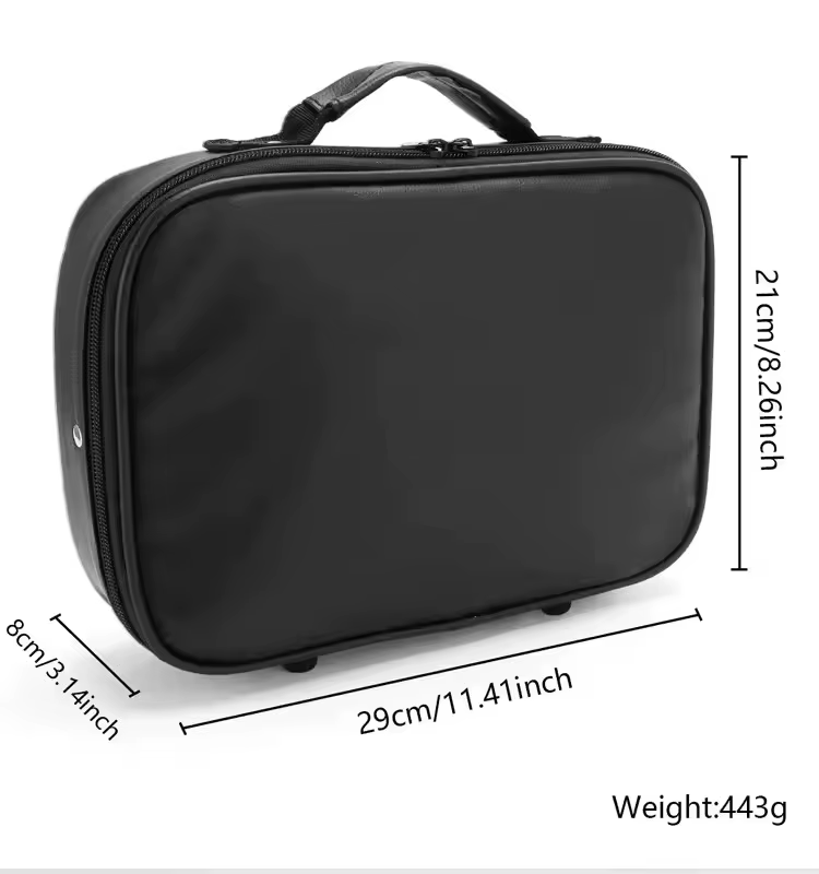 Sac de tondeuse électrique de barbier en cuir PU, sac de rangement d'outils de Salon de coiffure, sa