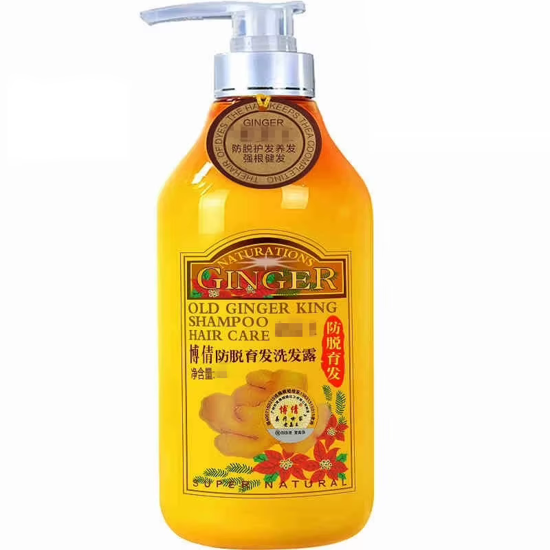 Shampooing capillaire au jus de gingembre ancien 1000ML, traitement professionnel du cuir chevelu, c