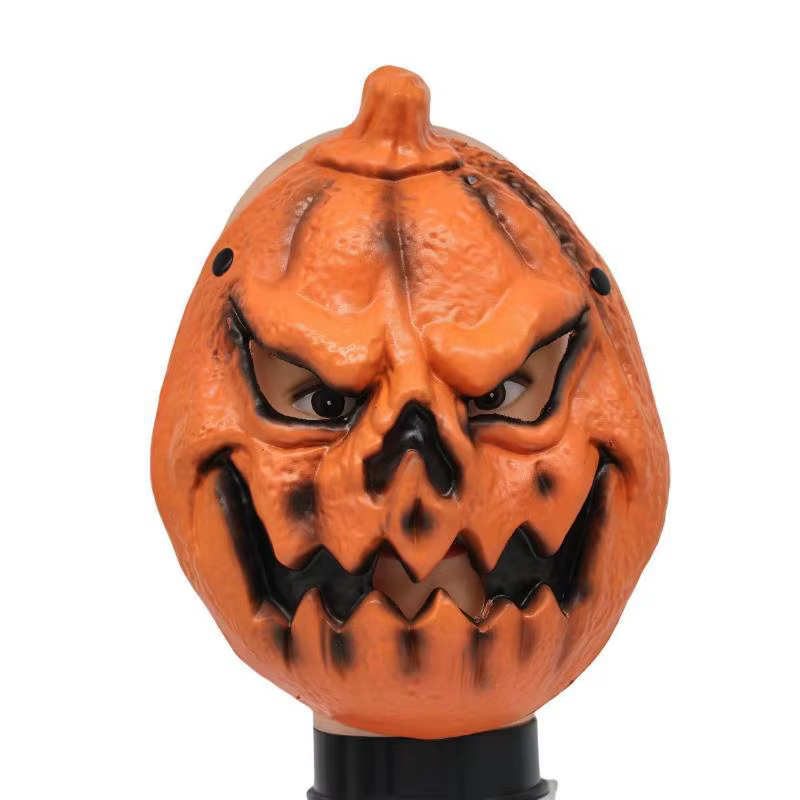 Masque de citrouille effrayant pour Halloween, design réaliste et sinistre, ajustement confortable p