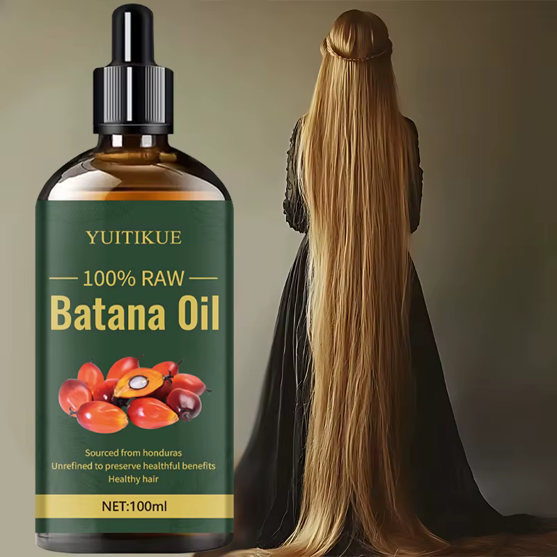 Huile de soin capillaire Batana, formule végétale, répare les cheveux abîmés, lisse les cheveux, hui