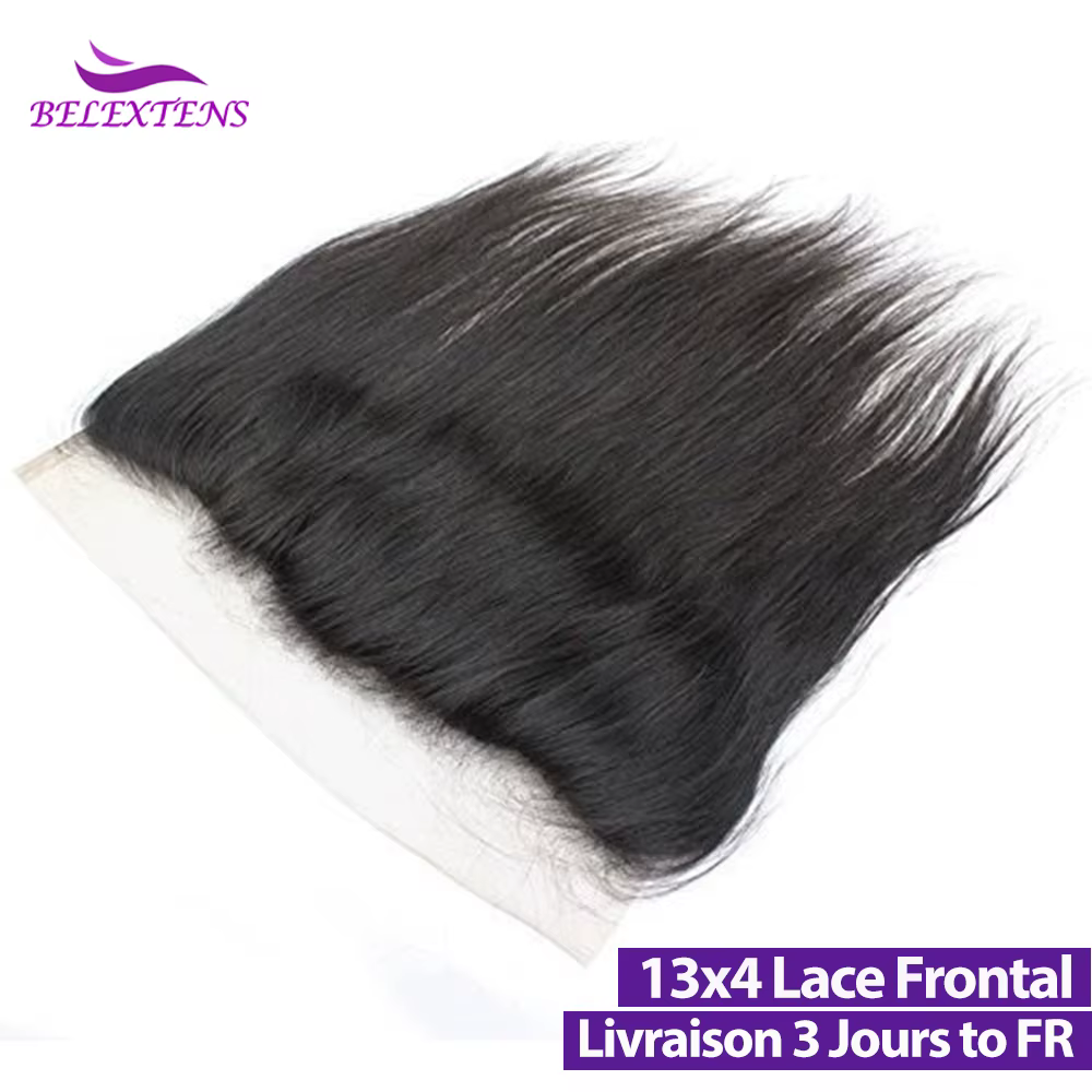 13x4 Transparente Dentelle Frontale 14 à 24 Pouces 100 % Humains Cheveux Pré-épilés Naissance de Che